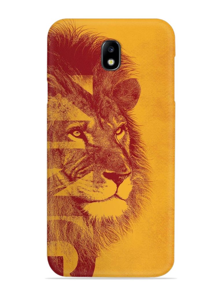 Gold Lion Crown Art Snap Case for Samsung Galaxy J7 (2017)