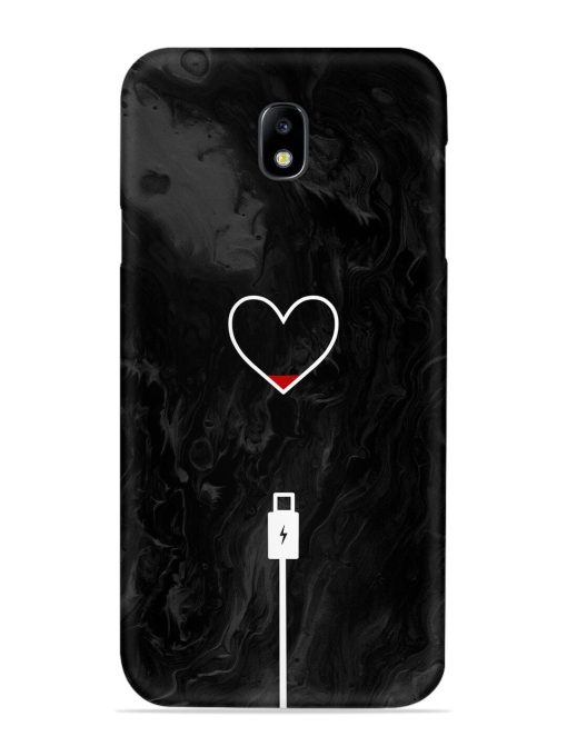 Heart Charging Vector Snap Case for Samsung Galaxy J7 (2017) Edge Zapvi