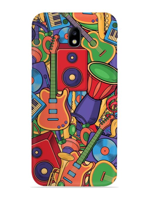 Colorful Music Art Snap Case for Samsung Galaxy J7 (2017) Edge Zapvi