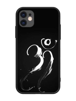 Om Logo Glossy Metal Phone Cover for Apple Iphone 11