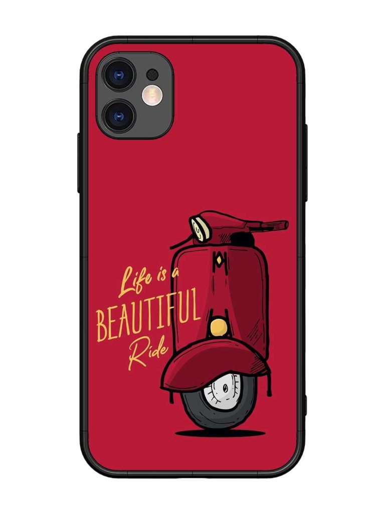 Life Is Beautiful Rides Glossy Metal Phone Cover for Apple Iphone 11