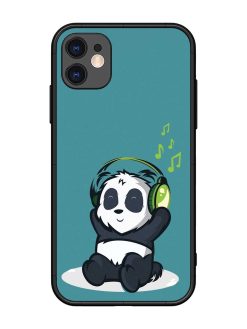 Music Panda Glossy Metal Phone Cover for Apple Iphone 11