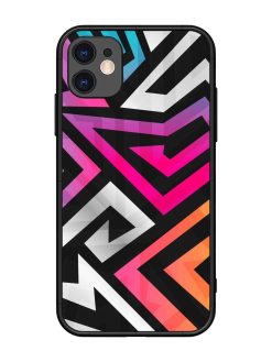 Rainbow Seamless Glossy Metal Phone Cover for Apple Iphone 11