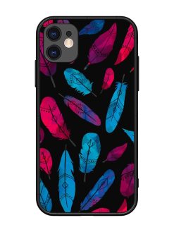 Feather Art Glossy Metal Phone Cover for Apple Iphone 11