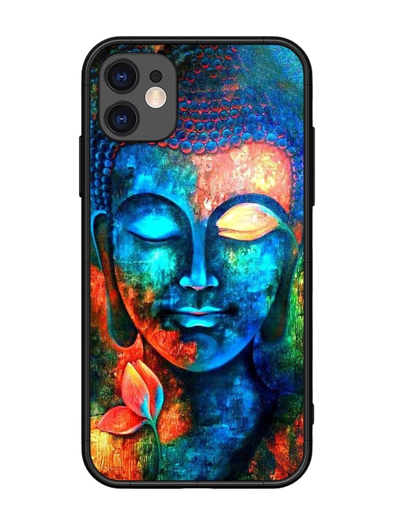Buddha Painting Glossy Metal Phone Cover for Apple Iphone 11