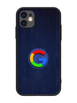Google Logo Printed Glossy Metal TPU Phone Cover for Apple Iphone 11