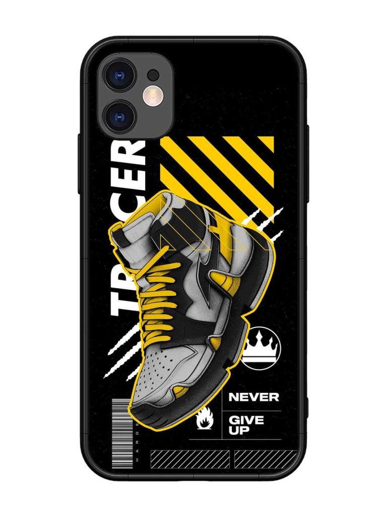 Shoe Background Glossy Metal Phone Cover for Apple Iphone 11