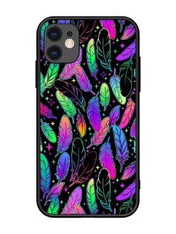 Bright Multi Colored Seamless Glossy Metal Phone Cover for Apple Iphone 11