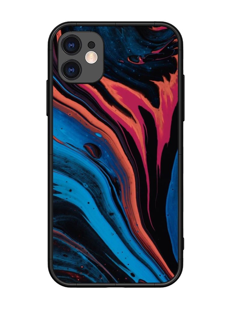 Liquefied Art Glossy Metal TPU Phone Cover for Apple Iphone 11