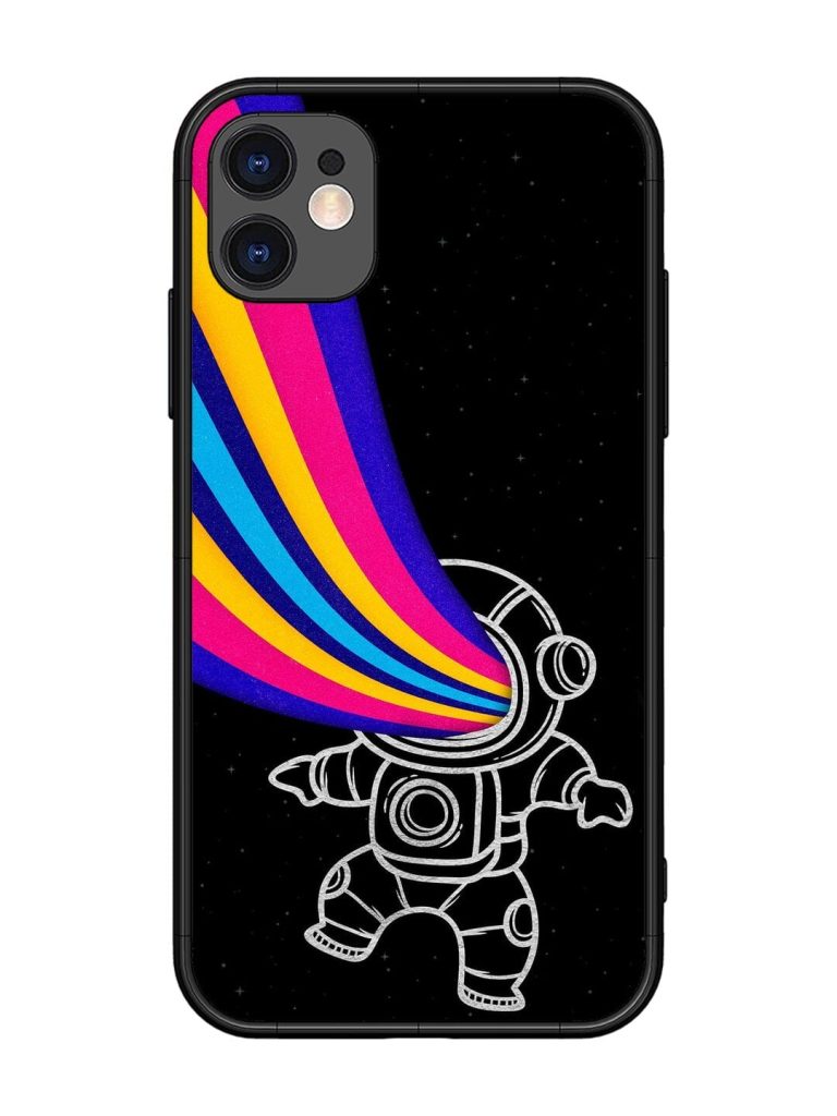 Astronaut Glossy Metal TPU Phone Cover for Apple Iphone 11