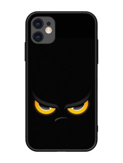 Scary Yellow Eye Glossy Metal TPU Phone Cover for Apple Iphone 11
