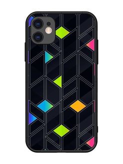 Abstract Mosaic Seamless Glossy Metal Phone Cover for Apple Iphone 11