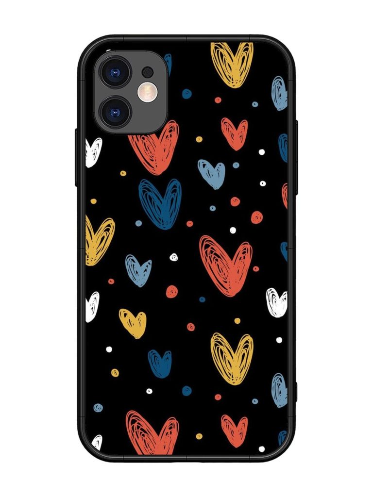 Happy Valentines Day Glossy Metal TPU Phone Cover for Apple Iphone 11