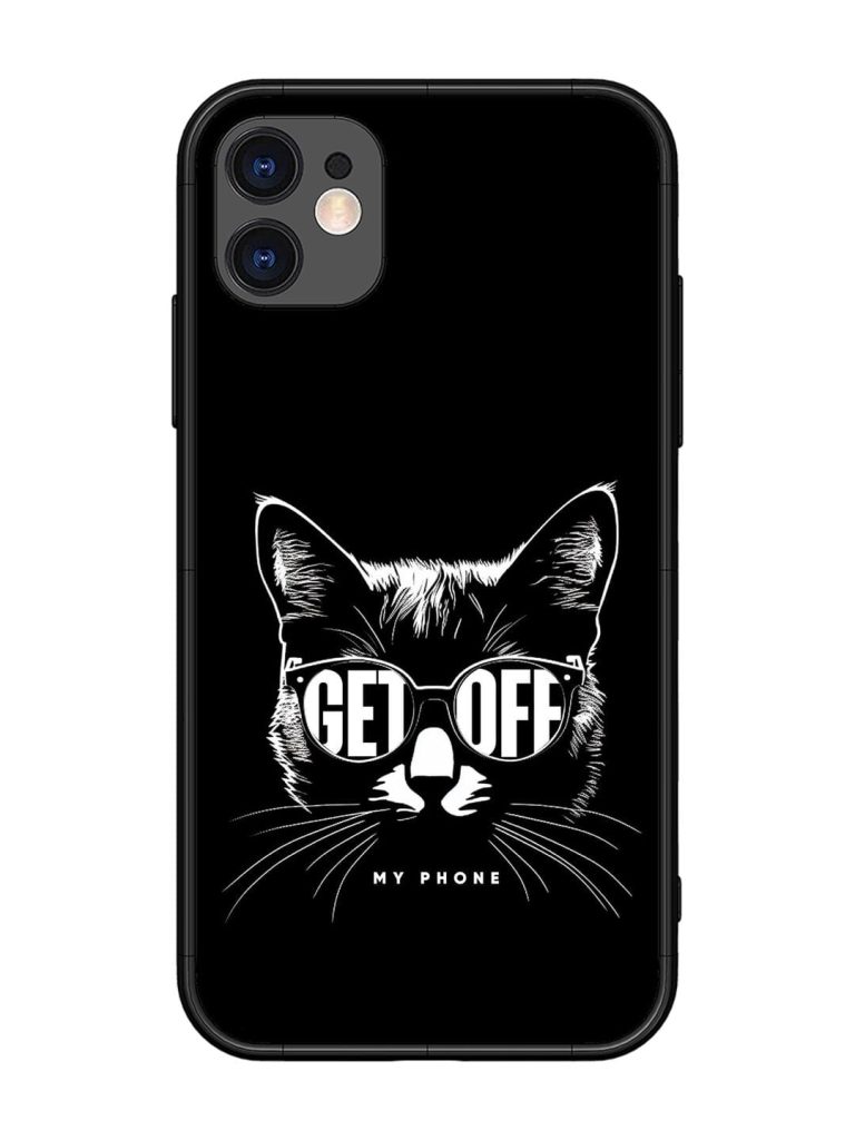 Get Off Glossy Metal TPU Phone Cover for Apple Iphone 11