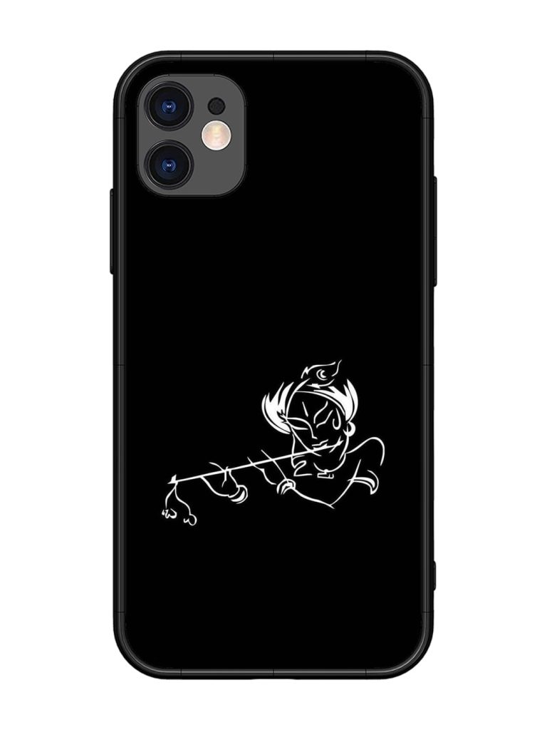 Krishna Flute Glossy Metal Phone Cover for Apple Iphone 11