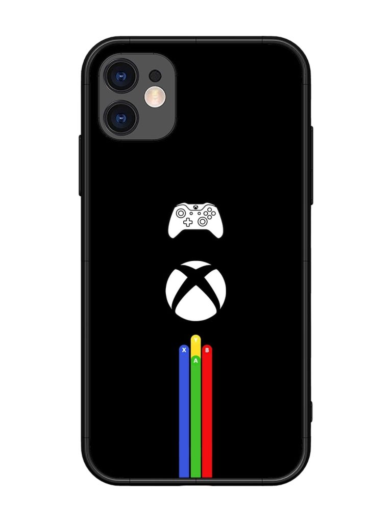Dot Diacritic Glossy Metal Phone Cover for Apple Iphone 11