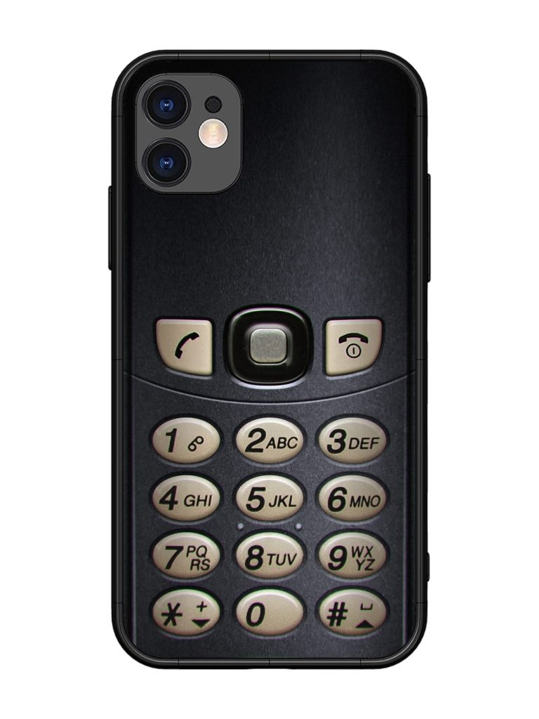 Retro Cell Phone Art Glossy Metal Phone Cover for Apple Iphone 11