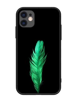 Feather Texture Glossy Metal Phone Cover for Apple Iphone 11