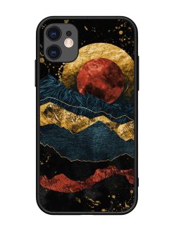 Gold Painting View Glossy Metal Phone Cover for Apple Iphone 11