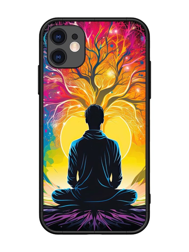 Mind Colourful Glossy Metal Phone Cover for Apple Iphone 11