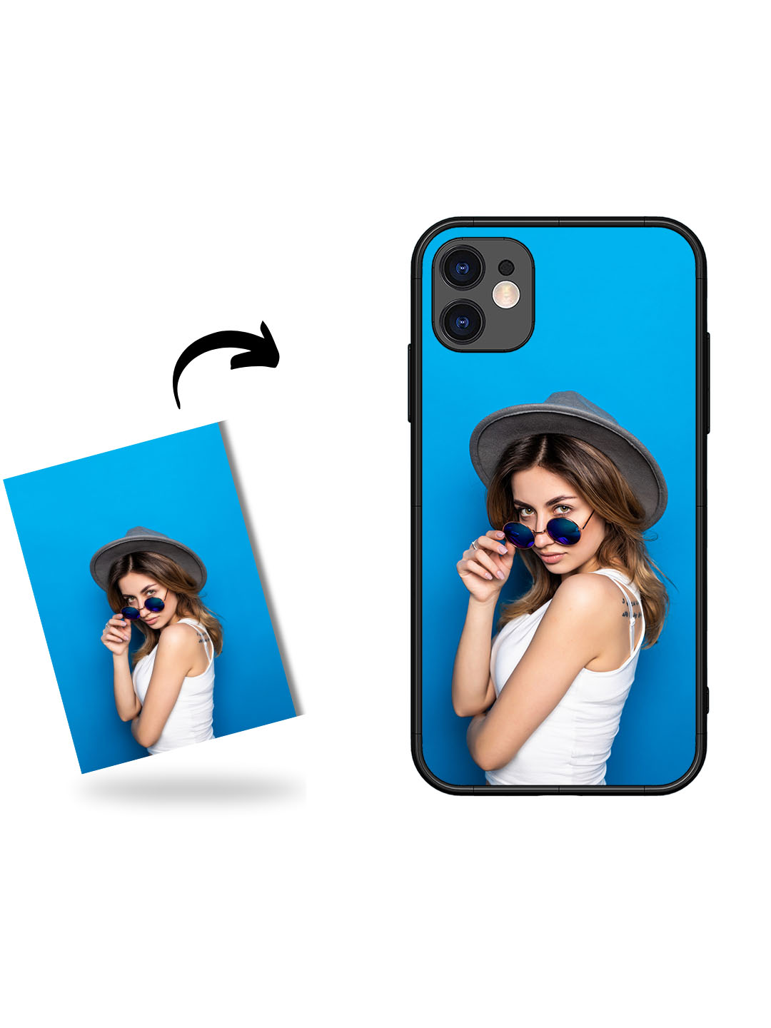 Custom Photo Printed Glossy Metal Phone Cover for Apple Iphone 11 - Image 1