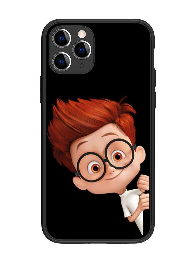 Smart Boy Cartoon Glossy Metal Phone Cover for Apple Iphone 11 Pro