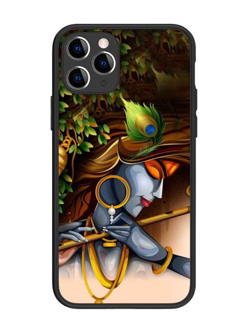 Krishna Glossy Metal Phone Cover for Apple Iphone 11 Pro Edge Zapvi