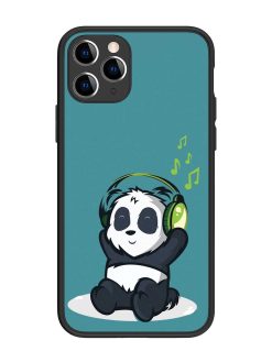 Music Panda Glossy Metal Phone Cover for Apple Iphone 11 Pro