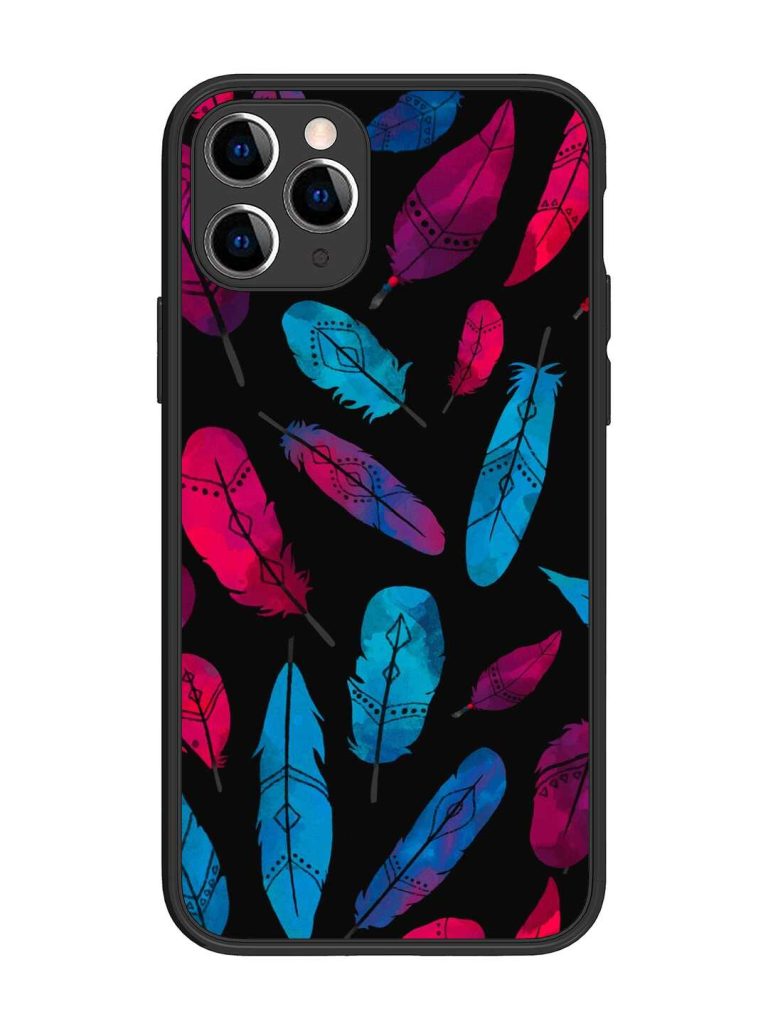 Feather Art Glossy Metal Phone Cover for Apple Iphone 11 Pro