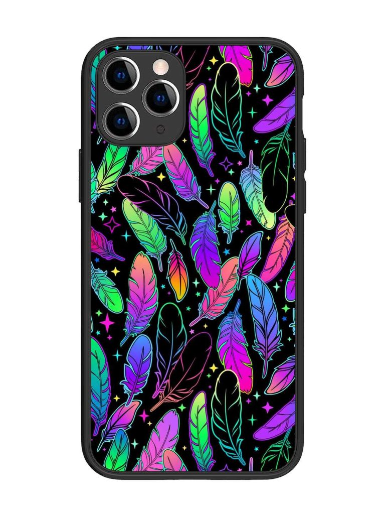 Bright Multi Colored Seamless Glossy Metal Phone Cover for Apple Iphone 11 Pro