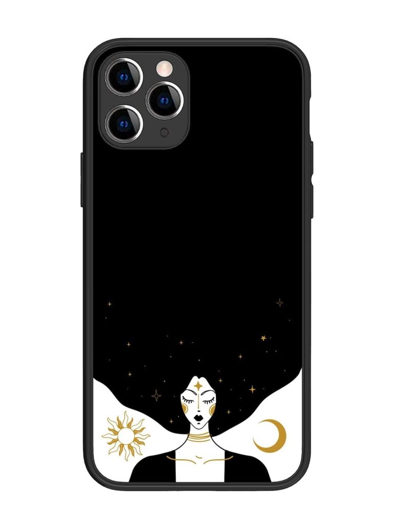 Mystical Vector Vintage Glossy Metal TPU Phone Cover for Apple Iphone 11 Pro