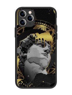 Roman Face Glossy Metal Phone Cover for Apple Iphone 11 Pro