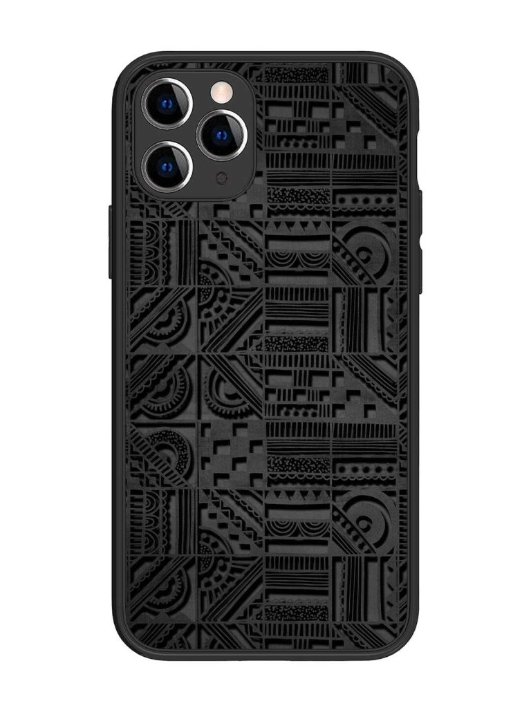 Seamless Pattern Glossy Metal Phone Cover for Apple Iphone 11 Pro