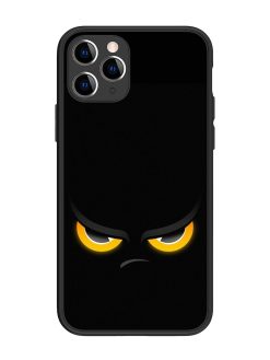Scary Yellow Eye Glossy Metal TPU Phone Cover for Apple Iphone 11 Pro