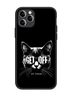 Get Off Glossy Metal TPU Phone Cover for Apple Iphone 11 Pro