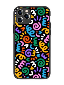 Colorful Seamless Vector Glossy Metal Phone Cover for Apple Iphone 11 Pro