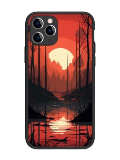 Natural Landscape Glossy Metal Phone Cover for Apple Iphone 11 Pro