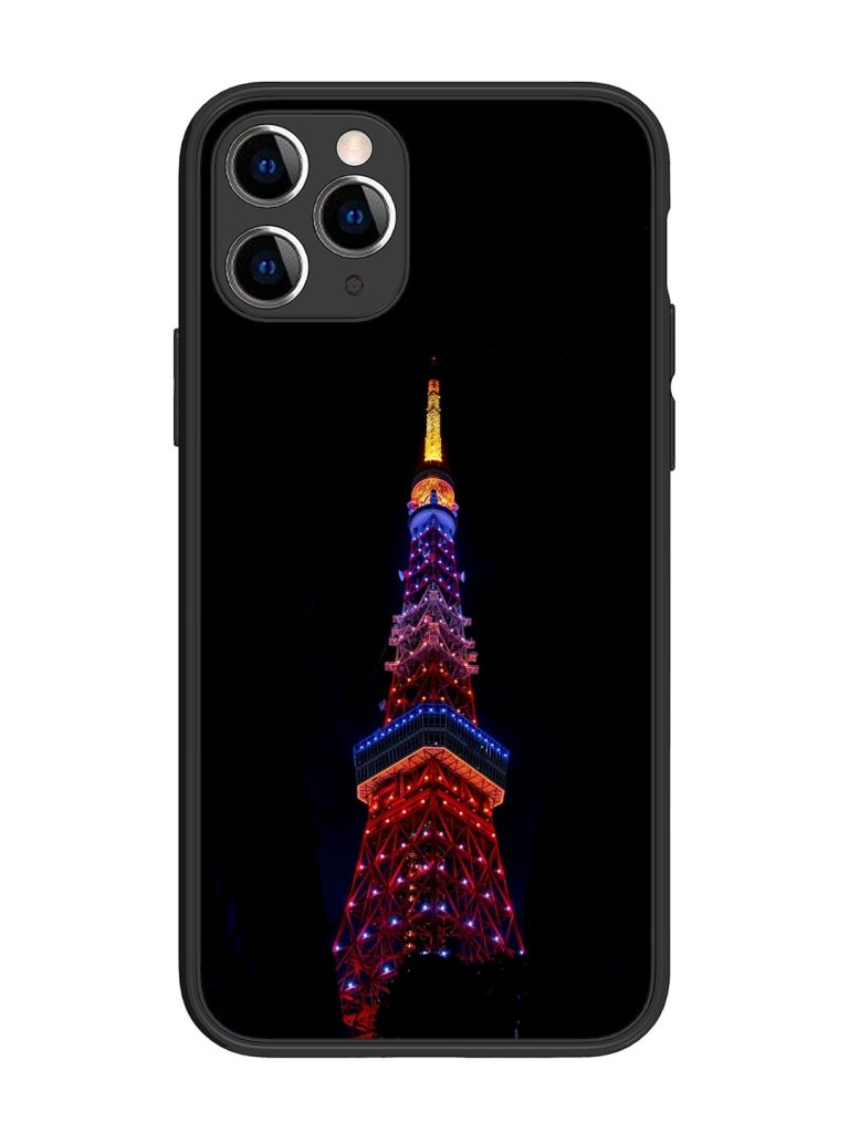 Eiffel Tower Night View Glossy Metal Phone Cover for Apple Iphone 11 Pro