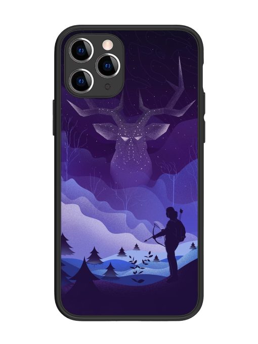 Deer Forest River Glossy Metal Phone Cover for Apple Iphone 11 Pro Edge Zapvi