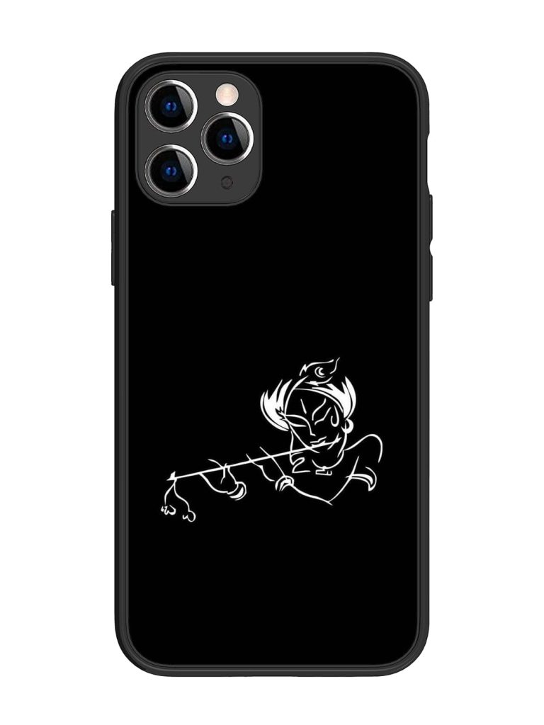 Krishna Flute Glossy Metal Phone Cover for Apple Iphone 11 Pro