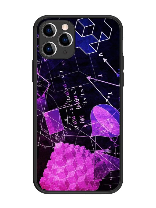 Math Physics Formula Art Glossy Metal Phone Cover for Apple Iphone 11 Pro Edge Zapvi