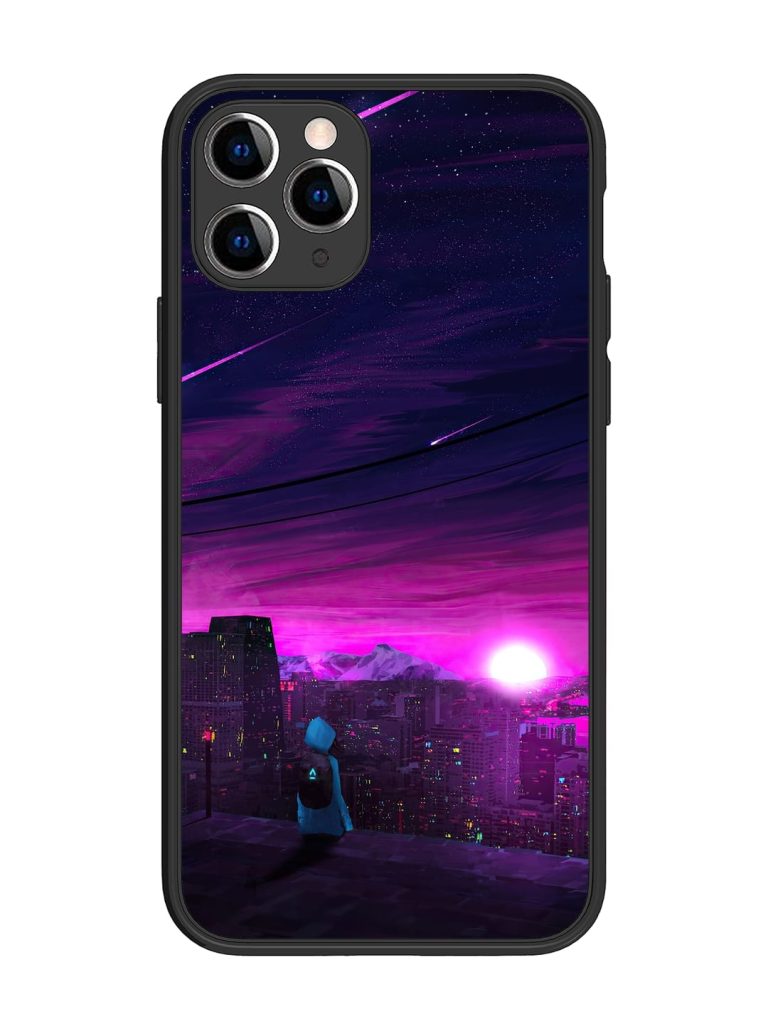 Empty Attempt Glossy Metal Phone Cover for Apple Iphone 11 Pro