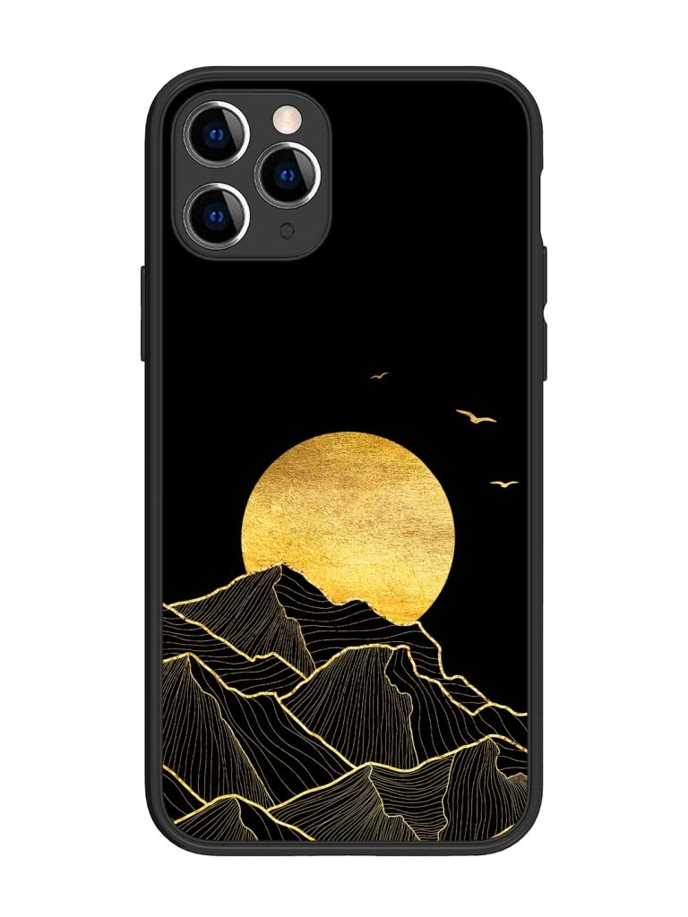 Golden Sunrise Glossy Metal Phone Cover for Apple Iphone 11 Pro