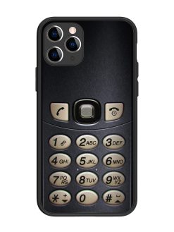 Retro Cell Phone Art Glossy Metal Phone Cover for Apple Iphone 11 Pro