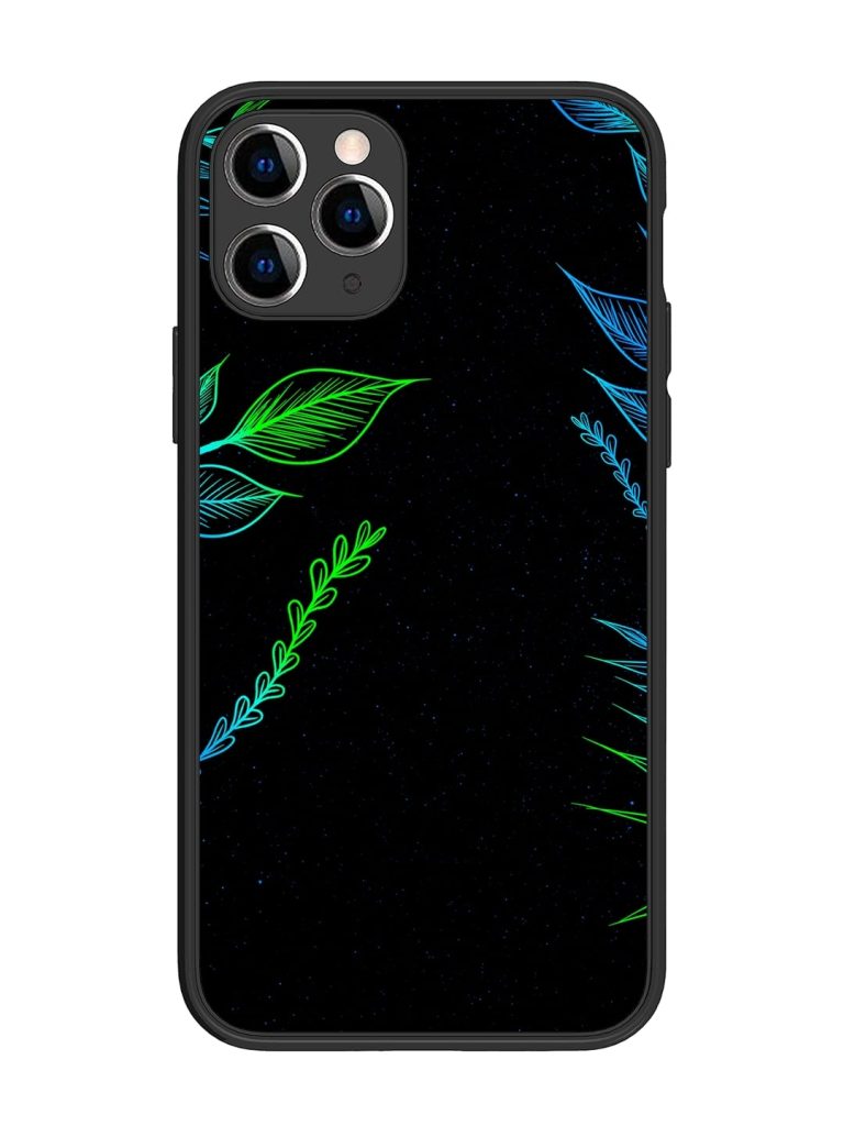 Aesthetic Neon Glossy Metal Phone Cover for Apple Iphone 11 Pro