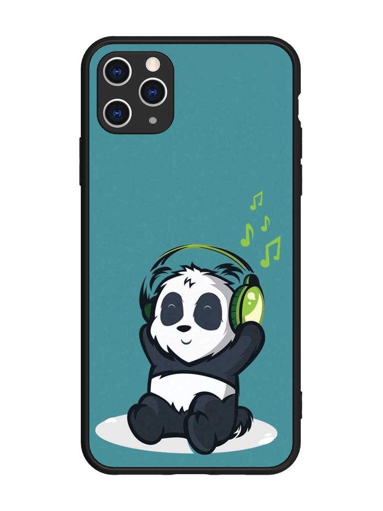 Music Panda Glossy Metal Phone Cover for Apple Iphone 11 Pro Max