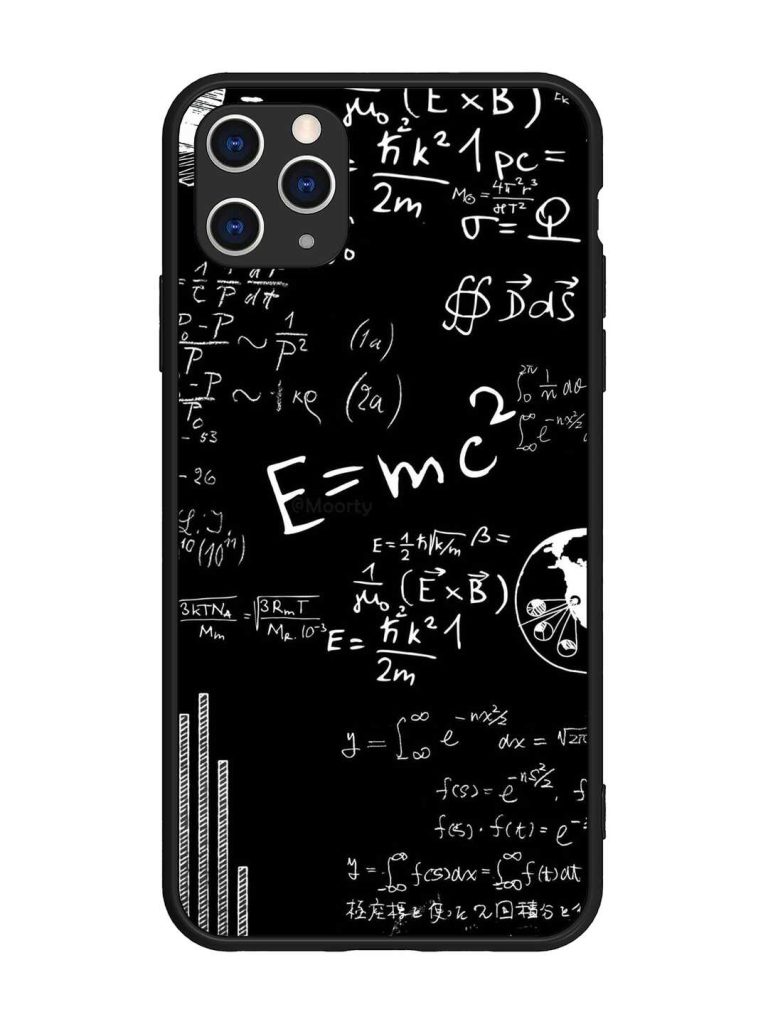 E=Mc2 Mass?Energy Equivalence Glossy Metal Phone Cover for Apple Iphone 11 Pro Max