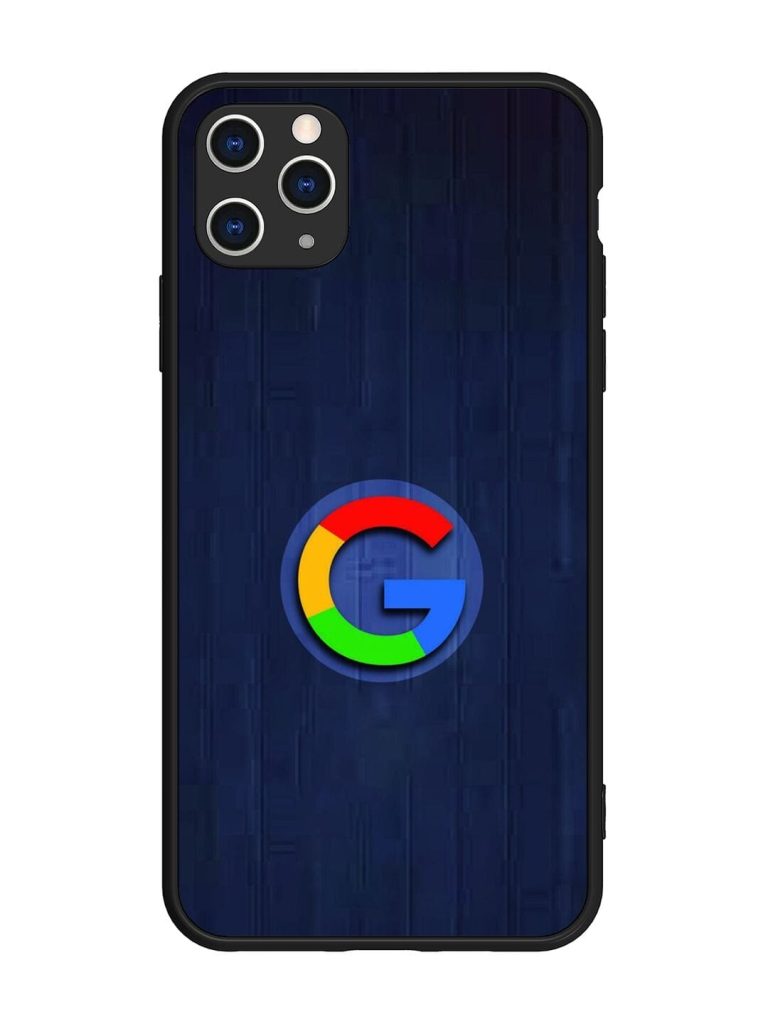Google Logo Printed Glossy Metal TPU Phone Cover for Apple Iphone 11 Pro Max