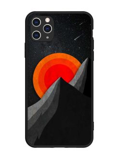 Black Mountain Glossy Metal Phone Cover for Apple Iphone 11 Pro Max