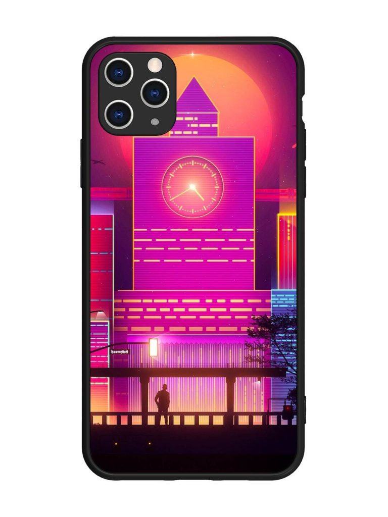 Clock Tower Glossy Metal TPU Phone Cover for Apple Iphone 11 Pro Max
